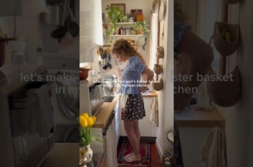 Making my husband’s Easter basket in my tiny Parisian kitchen! #paris #baking #cake #pastry #easter