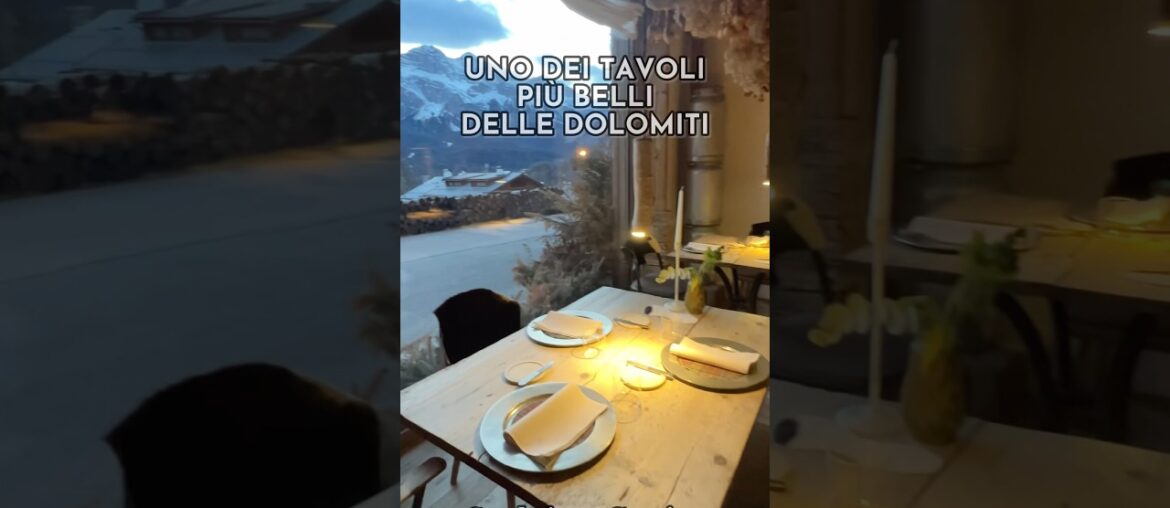 Il tavolo più bello di Cortina? #dolomiti #dolomiten #dolomites #gourmet #cortina #mountainview