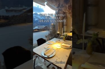Il tavolo più bello di Cortina? #dolomiti #dolomiten #dolomites #gourmet #cortina #mountainview
