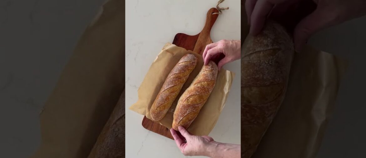 Beginner Sourdough Baguettes