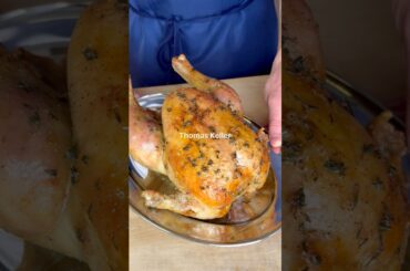 How to Make Thomas Keller’s Roast Chicken ⭐️⭐️⭐️ #roast #chicken #shorts #recipe