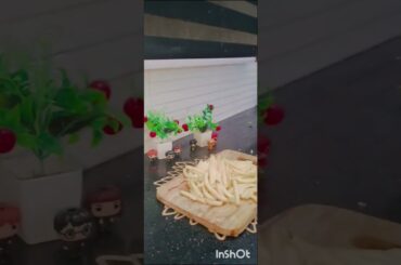 how to make cheesy french fries bowl #food #sause #recipe