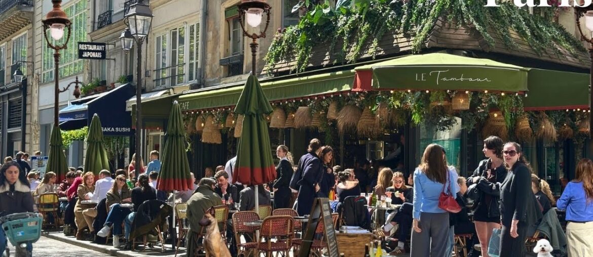 13 April 2026 PARIS 🇫🇷 FRANCE 4KHDR WALK CITY WALK TOUR GORGES STREET PEOPLE THROUGH WALK ENJOY PARI