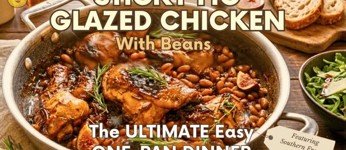 Sticky Fig Glazed Chicken Bean Bake The Ultimate Easy One Pan Dinner