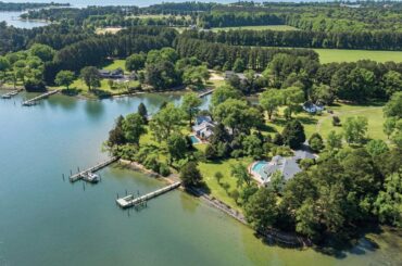 Waterfront Luxury in Oxford, MD | ‘Eagle’s Nest’ Estate with Guest House & Private Pier