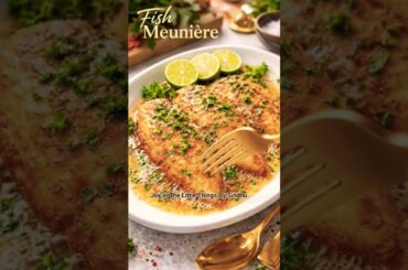 PAN-SEARED SOLE FISH MEUNIÈRE 🐟✨ | BUTTERY LEMON SAUCE #food  #shorts