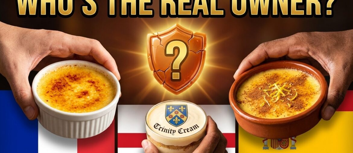 Who Invented Crème Brûlée? 😳The 300-Year Fight Between France, England & Spain.