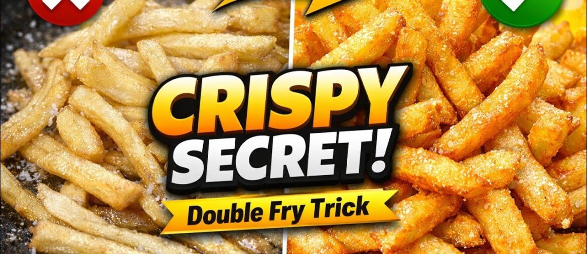 “Perfect Crispy French Fries 🍟 | Secret Double Fry Trick | Easy Recipe at Home #FrenchFriesRecipe