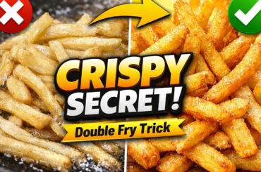 “Perfect Crispy French Fries 🍟 | Secret Double Fry Trick | Easy Recipe at Home #FrenchFriesRecipe