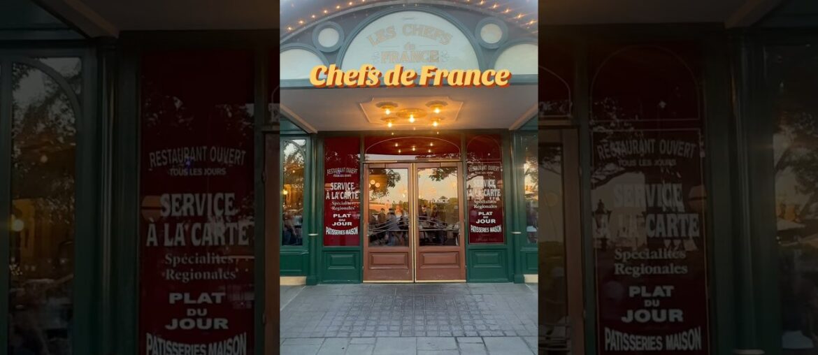Chefs de France in EPCOT 🇫🇷 classic French dining with a beautiful atmosphere #epcot #disneyfood