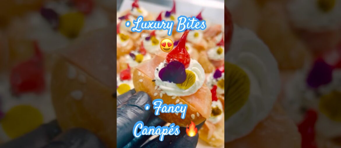 Fancy  Navette Saumon Canapés You Need to See 😍 #shorts#navette
