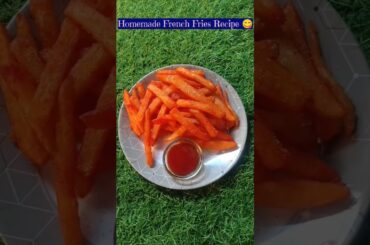 Crispy French fries recipe 😋//#crispypotatochips #frenchfries #potatorecipe #youtubeshorts
