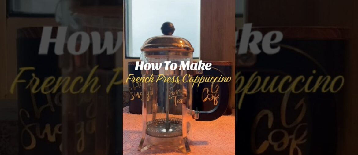 How To Make French Press Cappuccino 🤤❤️#frenchpress #coffee #cappuccino #recipes #foryou #rain #fyp