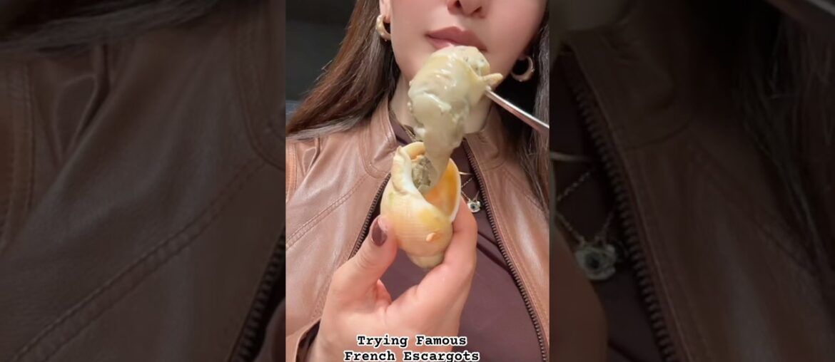 Trying Famous French Escargots