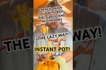 Fall-Off-The-Bone Beef Ribs in French Onion Soup #beefribs #instantpot #easyrecipe