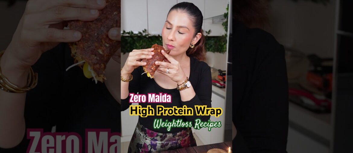 Weightloss Recipes by Meghna- 10g Protein per serving- Why this Paneer Rajma Wrap Beats Veg Sandwich