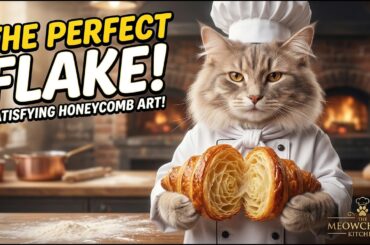 Master Baker Cat Makes The Perfect French Croissant (Lamination ASMR) 👨‍🍳