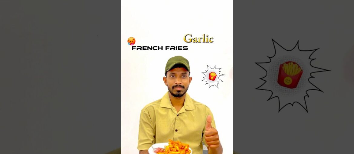 Garlic french fries 😊 #shorts #frenchfries #french #frenchfriesrecipe #food #trending