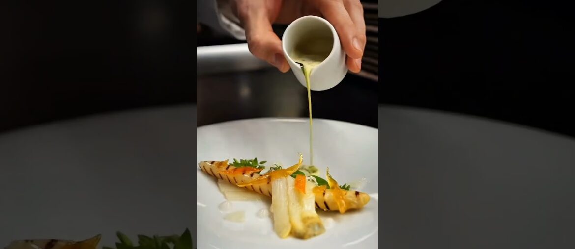 White Asparagus at Le Cinq Paris | Chef Christian Le Squer