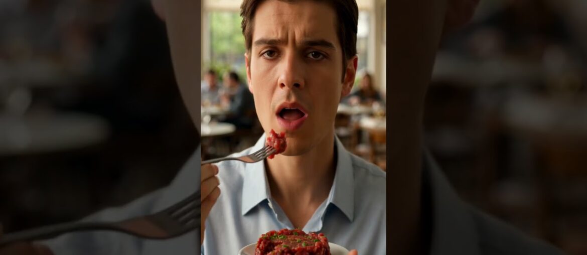 Steak Tartare – Raw Minced Beef with Egg from France Europe