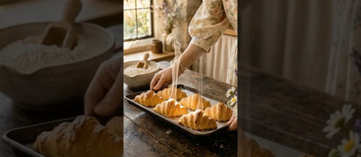 Perfect French Croissants at Home 🥐  Flaky, Buttery & Bakery Style Recipe