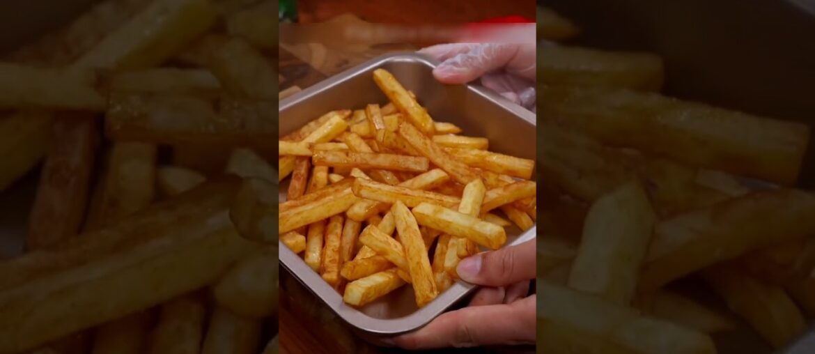 Ghar pe banaye bilkul Market jaise Crispy French Fries! 🍟 #Shorts #food