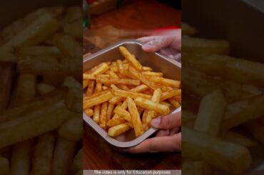 Ghar pe banaye bilkul Market jaise Crispy French Fries! 🍟 #Shorts #food