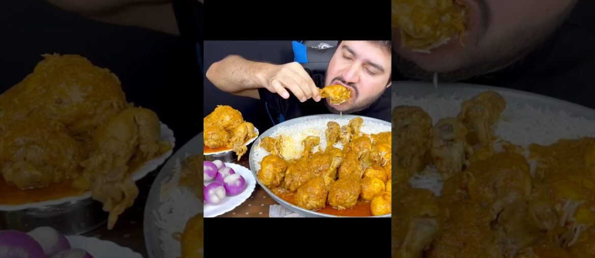 ASMR EATING SPICY 🔥🥵 CHICKEN LEG PIECE #mukbang #asmreating #youtubeshorts #food #ytshorts