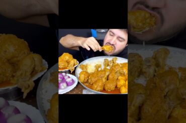 ASMR EATING SPICY 🔥🥵 CHICKEN LEG PIECE #mukbang #asmreating #youtubeshorts #food #ytshorts