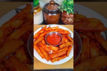 Perfect FRENCH FRIES 🍟😋Spicy garlic french fries #shorts #snacks #recipe #frenchfries