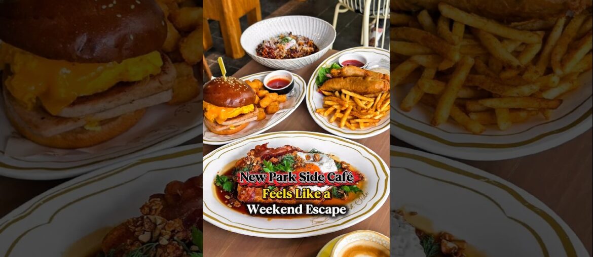 Luncheon Bun, Kaya French Toast & Bak Chor Udon?!🥓 城市里的公园小屋咖啡馆