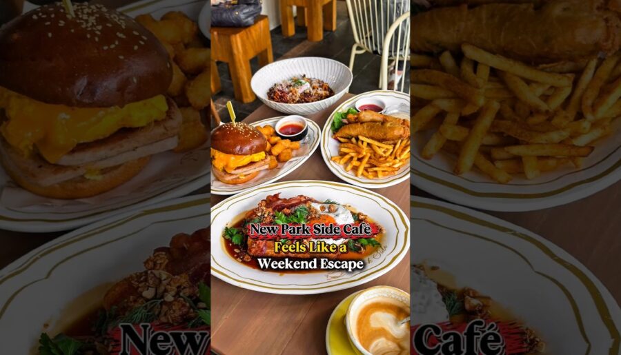 Luncheon Bun, Kaya French Toast & Bak Chor Udon?!🥓 城市里的公园小屋咖啡馆