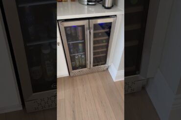 Dual Zone Wine & Beverage Fridge 🍷 Tylza 24” French Door Cooler