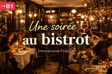 B1 French Listening | Une soirée au restaurant