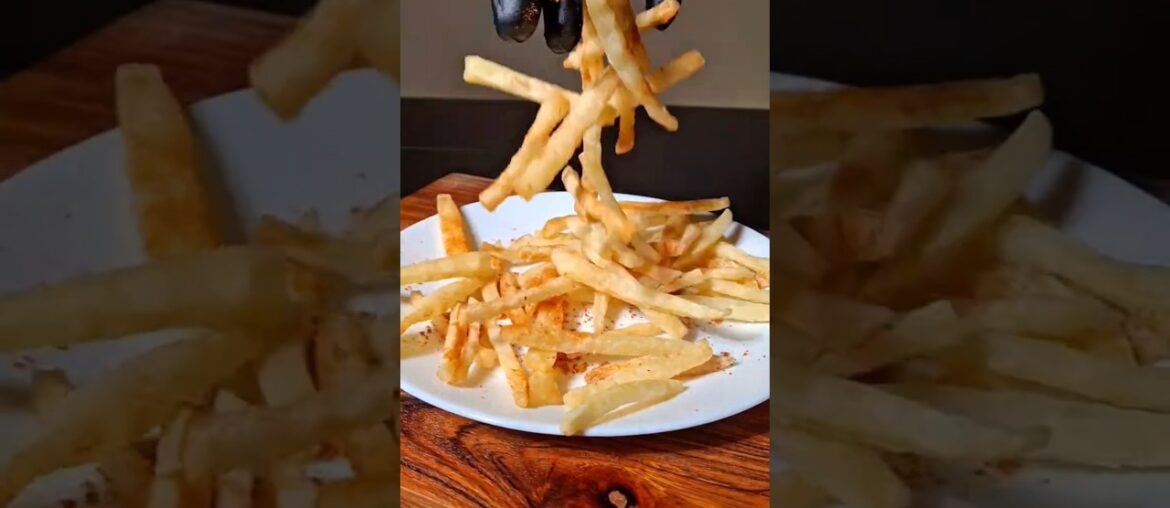 Crispy French Fries ASMR 🍟 | Satisfying Frying Sounds