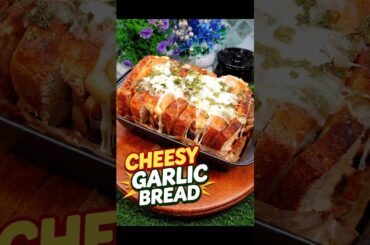 Cheesy Garlic Bread in 10 Minutes 🧄🧀 | Better Than Domino’s | No Oven #pizza #garlicbread #shorts