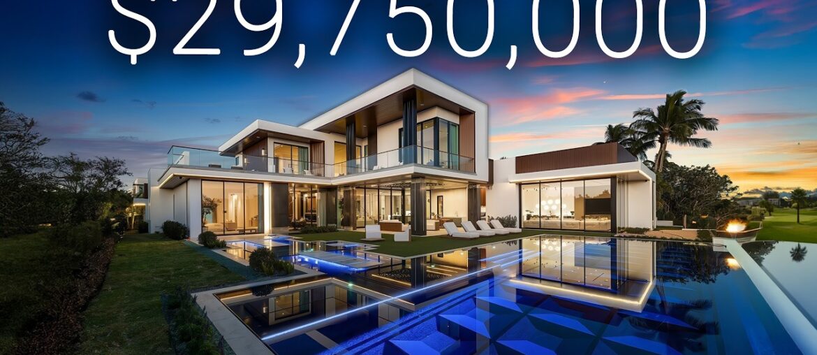 TOURING a $29,750,000 Mega Mansion with a $1,300,000 POOL, Hair Salon, Gym, 5 Car Garage & MORE!