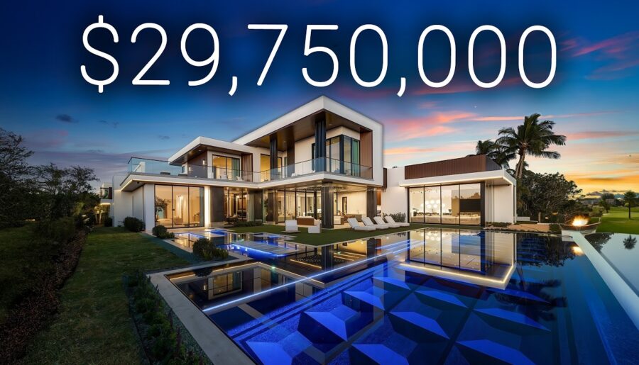 TOURING a $29,750,000 Mega Mansion with a $1,300,000 POOL, Hair Salon, Gym, 5 Car Garage & MORE!