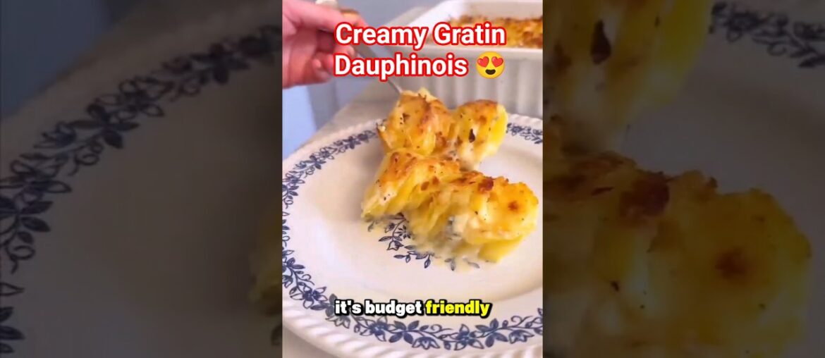 Classic French Gratin Dauphinois – Creamy & Delicious! #shorts #dinner #potato #popular