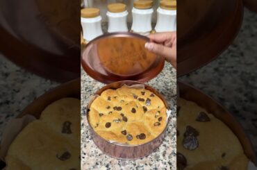 I made cookie 🍪 pie in a tin 🤤 #ashortaday #minivlog #youtubeshorts #foodie