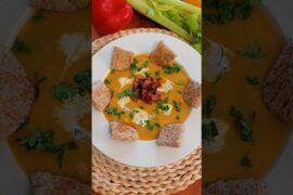 🍲 French 🎃 Pumpkin soup #pumpkin #asmr #recipe #soup #foodshorts