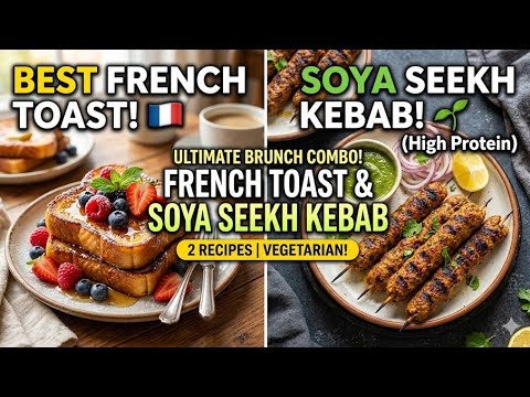 Best French Toast & Soya Seekh Kebab (High Protein & Vegetarian!) Best French Toast & Soya Seekh Kebab (High Protein & Vegetarian!)