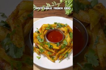 Spicy Garlic French Fries Recipe #shorts #recipe #potato #youtubeshorts