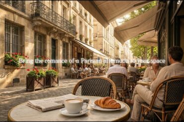 Scent of Paris  Elegant French Jazz BGM, Afternoon Terrace Cafe Vibes