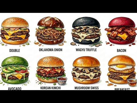 Every Burger Style Explained in 10 Min #burger #burgerlover #smashburger #cheeseburger