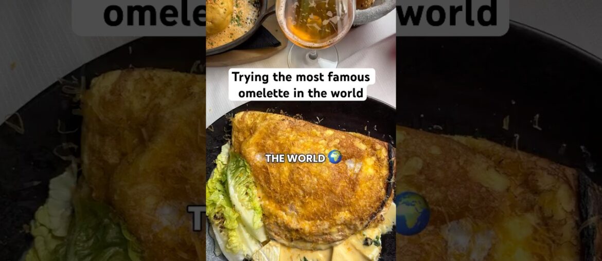Trying the most famous omelette in the world 🍳🇫🇷