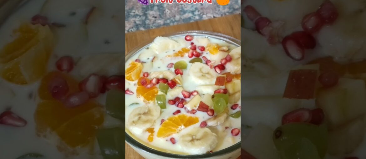 Fruit Custard #shorts #fruit #custard custard #fruitcustard #summer #refreshing