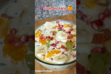 Fruit Custard #shorts #fruit #custard custard #fruitcustard #summer #refreshing