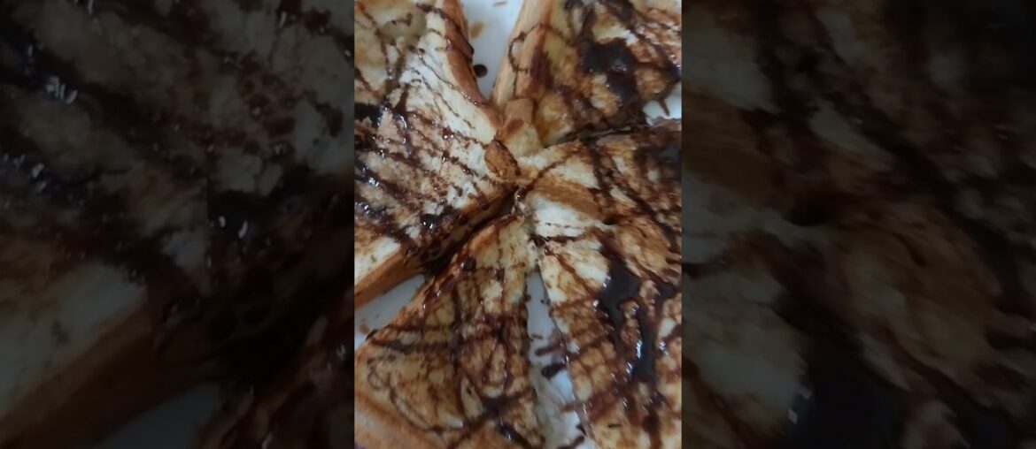 chocolate French toast #recipes #food #eveningchai #ytshort #cooking #breadrecipes