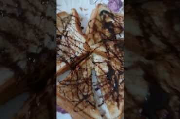 chocolate French toast #recipes #food #eveningchai #ytshort #cooking #breadrecipes